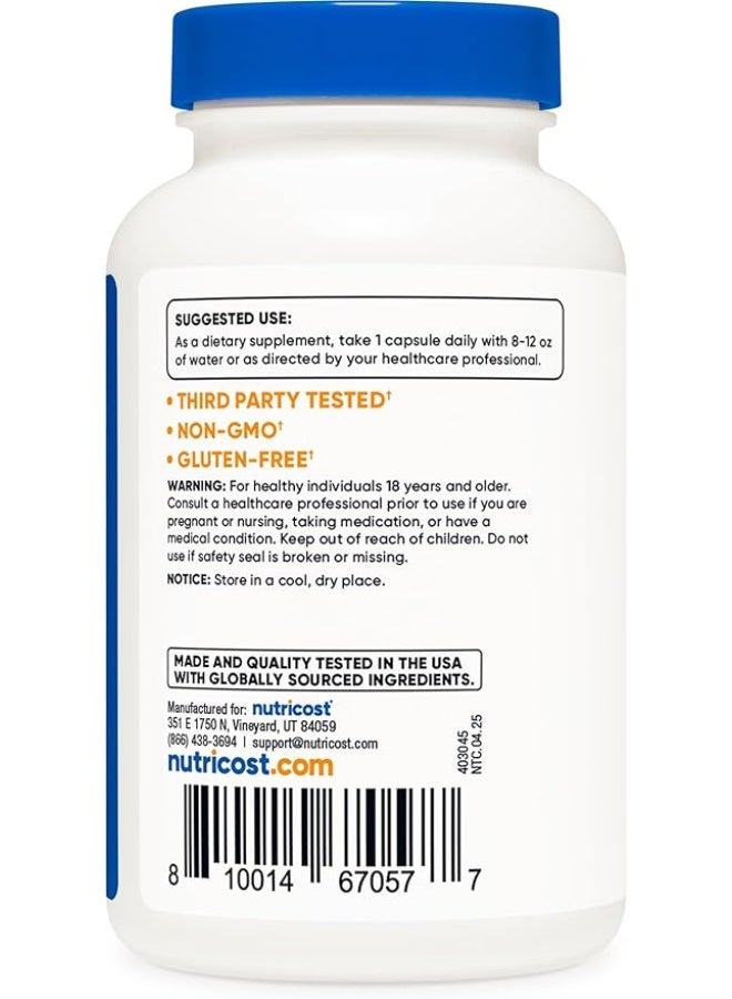 Nutricost, White Kidney Bean, 6,500 mg, 120 Capsules - Image 5